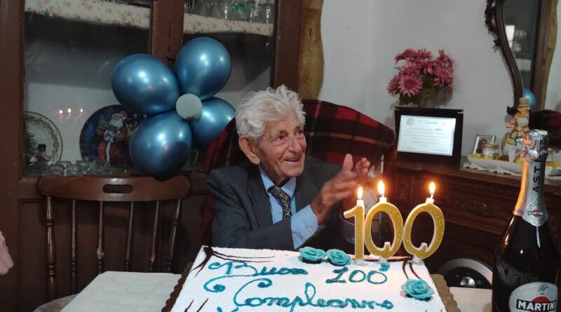 SESSA AURUNCA – Ugo Sciarretta compie cento anni, è festa nella frazione di Lauro