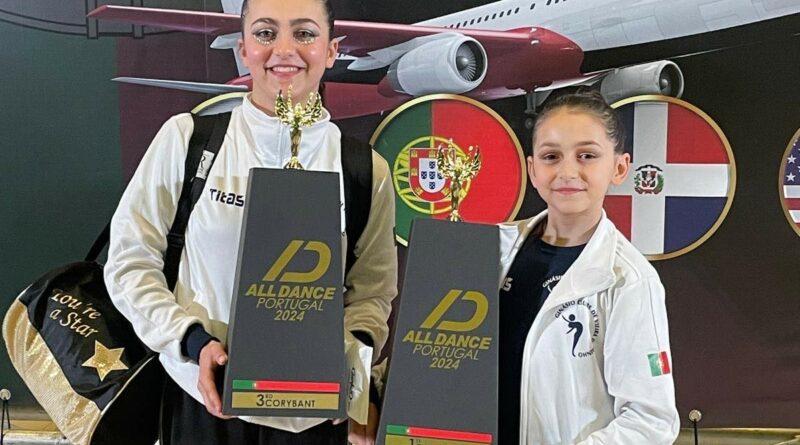 CELLOLE / PORTOGALLO – Giovani talenti italiani crescono, le campionesse di ginnastica ritmica Chiara Aurora e Mia Chanel si qualificano per gli Europei e per i Mondiali a Orlando negli Usa